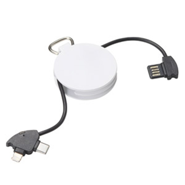 ラウンド充電コネクター(ホワイト)