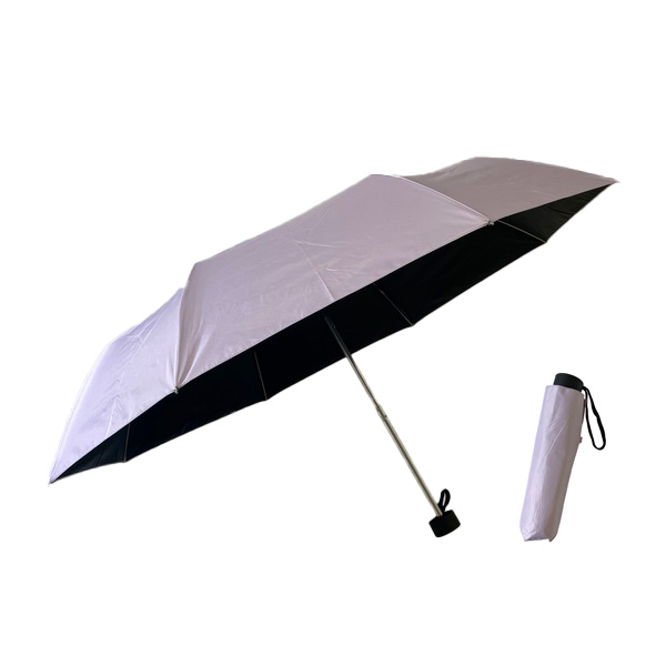 遮光 軽量 晴雨兼用 耐風 55㎝ 折(ラベンダー)