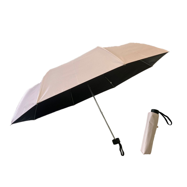 遮光 軽量 晴雨兼用 耐風 55㎝ 折(ピンク)