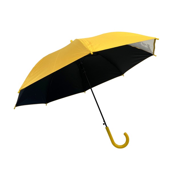 子供ジャンプ 55cm 晴雨兼用 耐風 遮光(イエロー)