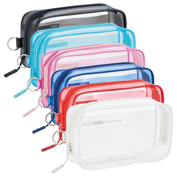 【リヒトラブ】soeru クリヤーボックスペンケース