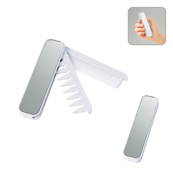 【先行掲載】折りたたみツインコーム（ミラー付）