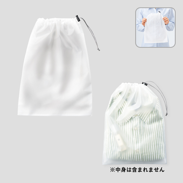 EVA巾着（L）　クリア