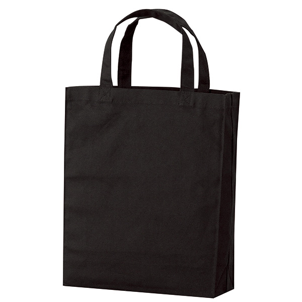厚手コットンバッグ A4マチ付(ブラック)