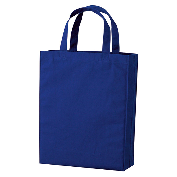 厚手コットンバッグ A4マチ付(ネイビー)