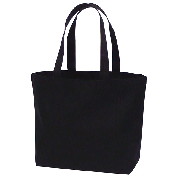 厚手コットンバッグ トートMワイド(ブラック)