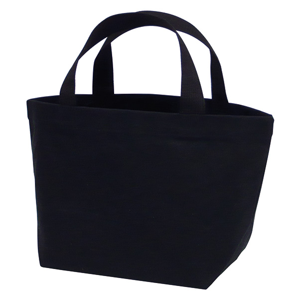 厚手コットンバッグ トートSワイド(ブラック)