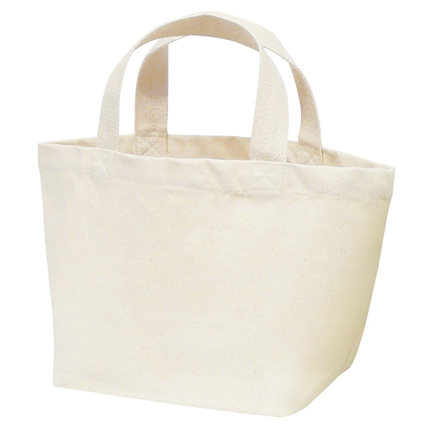 厚手コットンバッグ トートSワイド (ナチュラル)