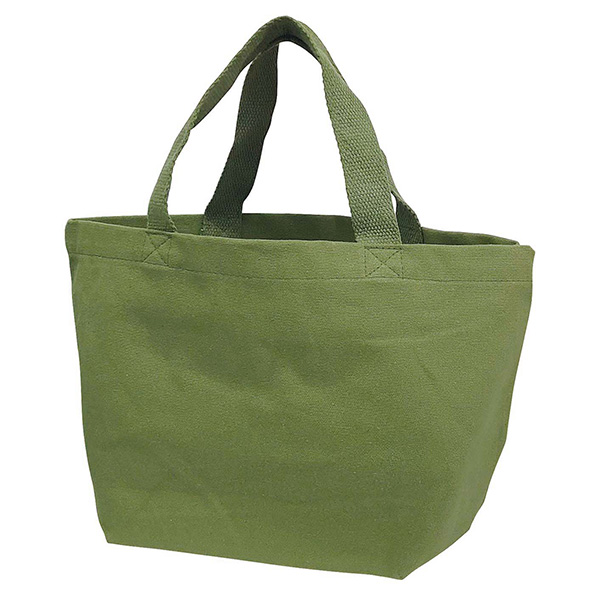 厚手コットンバッグ トートSワイド(オリーブ)
